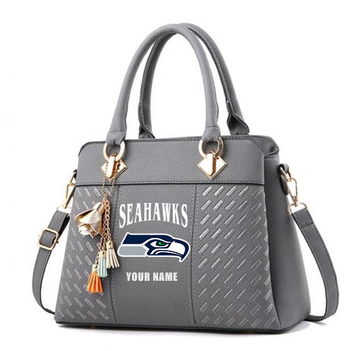 LIMITED EDITION - NEW CUSTOMIZED NFL06 SSH SEATTLE SEAHAWKS HANDBAG IN MULTIPLE COLORS