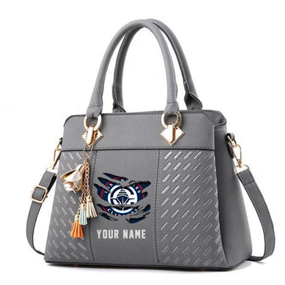 LIMITED EDITION - NEW CUSTOMIZED NBA10 LC LOS ANGELES CLIPPERS WOMEN'S HANDBAGS MULTICOLOR
