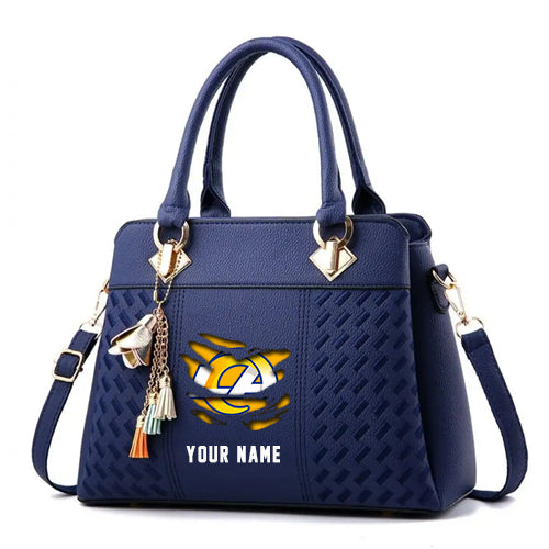 LIMITED EDITION - NEW CUSTOMIZED NFL22 LAR LOS ANGELES RAMS HANDBAG IN MULTIPLE COLORS
