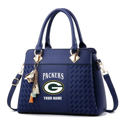 LIMITED EDITION - NEW CUSTOMIZED NFL08 GBP GREEN BAY PACKERS HANDBAG IN MULTIPLE COLORS