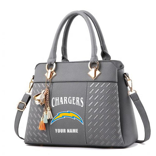 LIMITED EDITION - NEW CUSTOMIZED NFL09 LAC LOS ANGELES CHARGERS HANDBAG IN MULTIPLE COLORS