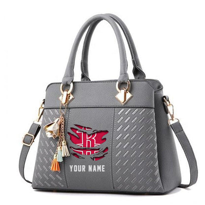 LIMITED EDITION - NEW CUSTOMIZED NBA07 HR HOUSTON ROCKETS WOMEN'S HANDBAGS MULTICOLOR