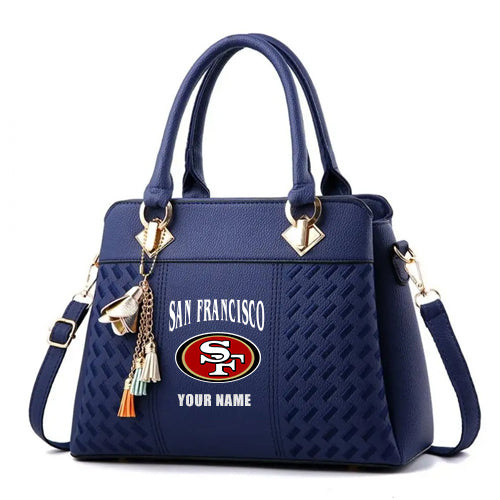 LIMITED EDITION - NEW CUSTOMIZED NFL11 SF49 SAN FRANCISCO 49ERS HANDBAG IN MULTIPLE COLORS