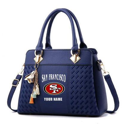 LIMITED EDITION - NEW CUSTOMIZED NFL11 SF49 SAN FRANCISCO 49ERS HANDBAG IN MULTIPLE COLORS