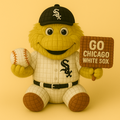 LIMITED EDITION - MLB 18 CWS CHICAGO WHITE SOX HANDMADE CROCHET