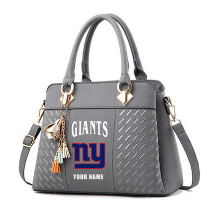 LIMITED EDITION - NEW CUSTOMIZED NFL32 NYG NEW YORK GIANTS HANDBAG IN MULTIPLE COLORS