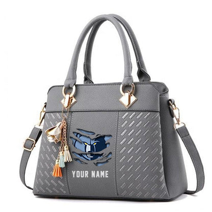 LIMITED EDITION - NEW CUSTOMIZED NBA13 MG MEMPHIS GRIZZLIES WOMEN'S HANDBAGS MULTICOLOR
