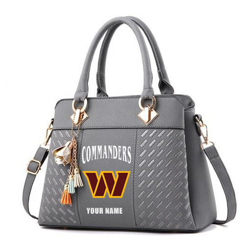 LIMITED EDITION - NEW CUSTOMIZED NFL12 WTC WASHINGTON COMMANDERS HANDBAG IN MULTIPLE COLORS