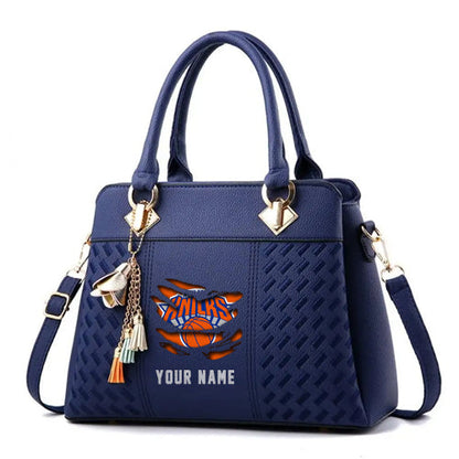 LIMITED EDITION - NEW CUSTOMIZED NBA04 NY NEW YORK KNICKS WOMEN'S HANDBAGS MULTICOLOR