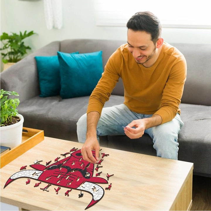 LIMITED EDITION - NEW CUSTOMIZED NBA19 CB CHICAGO BULLS WOODEN PUZZLE