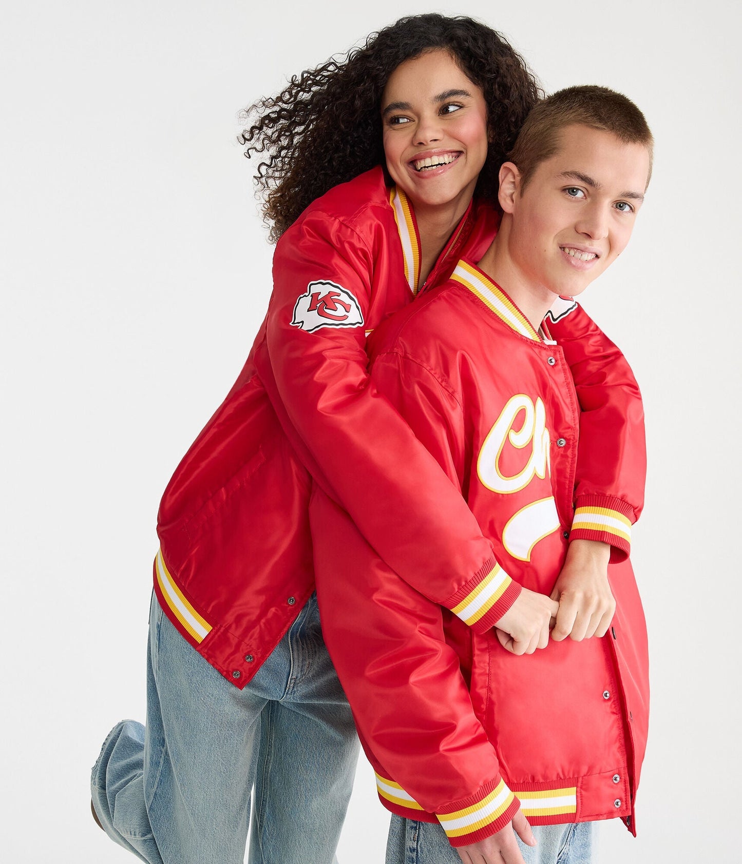 LIMITED EDITION - NEW PREMIUM NFL01 KCC KANSAS CITY CHIEFS SATIN VARSITY JACKET