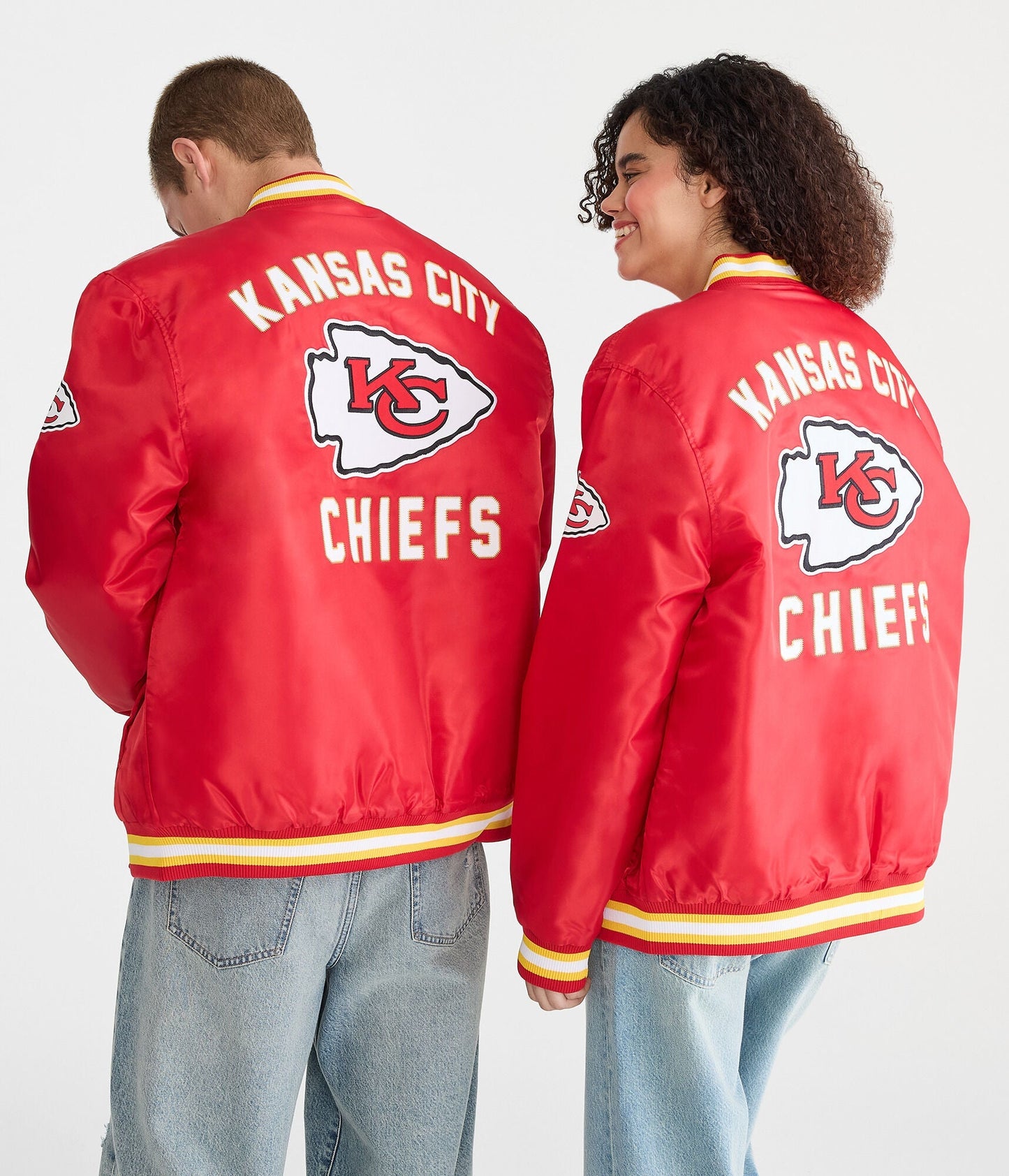 LIMITED EDITION - NEW PREMIUM NFL01 KCC KANSAS CITY CHIEFS SATIN VARSITY JACKET