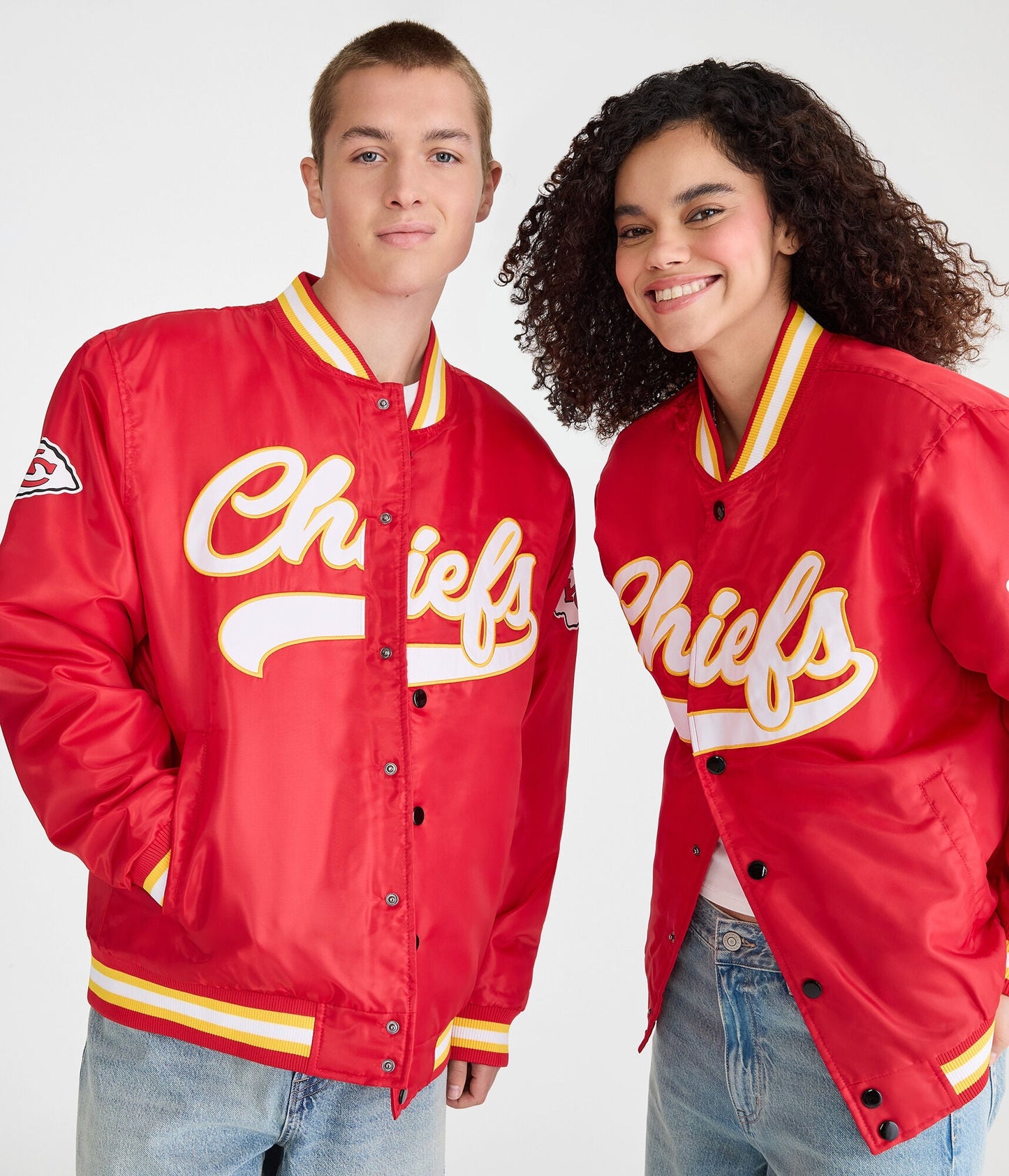 LIMITED EDITION - NEW PREMIUM NFL01 KCC KANSAS CITY CHIEFS SATIN VARSITY JACKET