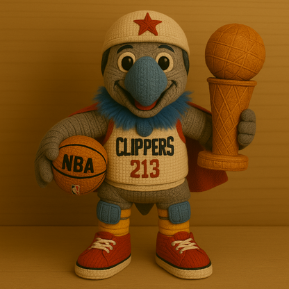 Limited Edition - NBA 10 LAC Los Angeles Clippers Handmade Crochet