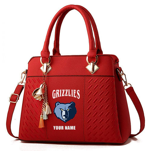 LIMITED EDITION - NEW CUSTOMIZED NBA13 MG MEMPHIS GRIZZLIES WOMEN'S HANDBAGS MULTICOLOR