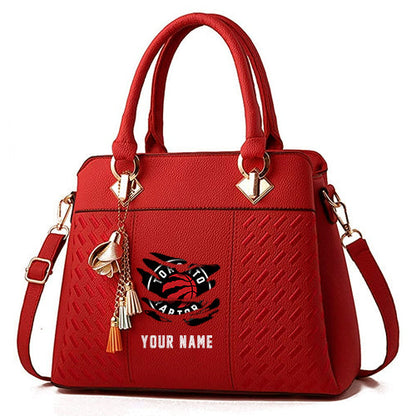 LIMITED EDITION - NEW CUSTOMIZED NBA24 TR TORONTO RAPTORS WOMEN'S HANDBAGS MULTICOLOR