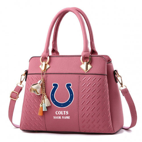 LIMITED EDITION - NEW CUSTOMIZED NFL17 IDC INDIANAPOLIS COLTS HANDBAG IN MULTIPLE COLORS