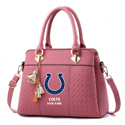 LIMITED EDITION - NEW CUSTOMIZED NFL17 IDC INDIANAPOLIS COLTS HANDBAG IN MULTIPLE COLORS