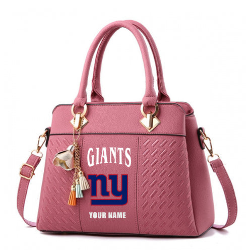 LIMITED EDITION - NEW CUSTOMIZED NFL32 NYG NEW YORK GIANTS HANDBAG IN MULTIPLE COLORS
