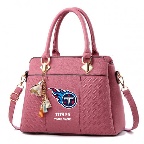 LIMITED EDITION - NEW CUSTOMIZED NFL31 TST TENNESSEE TITANS HANDBAG IN MULTIPLE COLORS