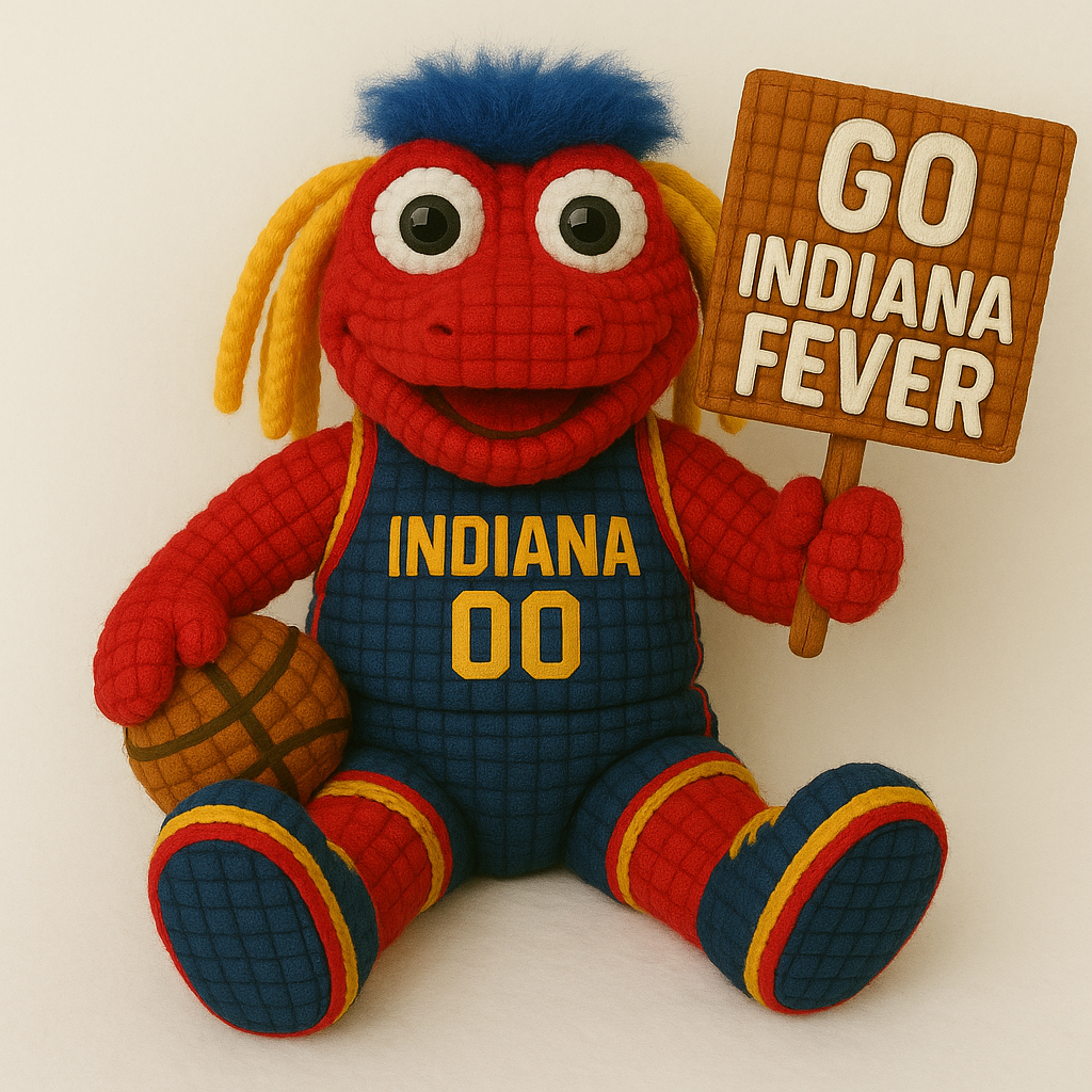 LIMITED EDITION - WNBA 06 IDF INDIANA FEVER HANDMADE CROCHET