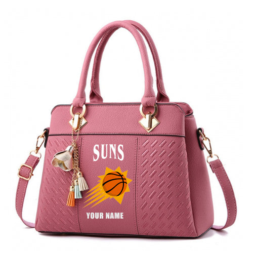 LIMITED EDITION - NEW CUSTOMIZED NBA21 PS PHOENIX SUNS WOMEN'S HANDBAGS MULTICOLOR