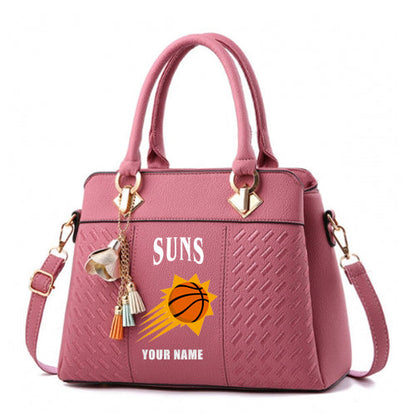 LIMITED EDITION - NEW CUSTOMIZED NBA21 PS PHOENIX SUNS WOMEN'S HANDBAGS MULTICOLOR
