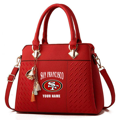 LIMITED EDITION - NEW CUSTOMIZED NFL11 SF49 SAN FRANCISCO 49ERS HANDBAG IN MULTIPLE COLORS