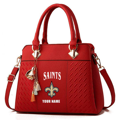 LIMITED EDITION - NEW CUSTOMIZED NFL24 NOS NEW ORLEANS SAINTS HANDBAG IN MULTIPLE COLORS
