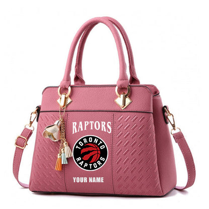 LIMITED EDITION - NEW CUSTOMIZED NBA24 TR TORONTO RAPTORS WOMEN'S HANDBAGS MULTICOLOR
