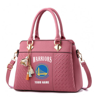 LIMITED EDITION - NEW CUSTOMIZED NBA12 GS GOLDEN STATE WARRIORS WOMEN'S HANDBAGS MULTICOLOR