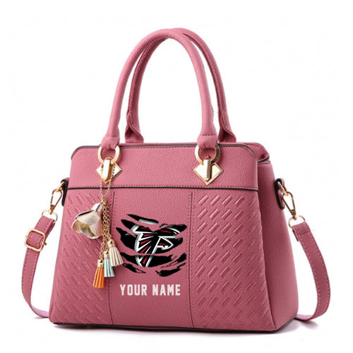 LIMITED EDITION - NEW CUSTOMIZED NFL18 ATF ATLANTA FALCONS HANDBAG IN MULTIPLE COLORS
