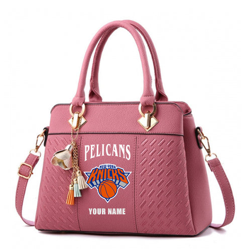 LIMITED EDITION - NEW CUSTOMIZED NBA04 NY NEW YORK KNICKS WOMEN'S HANDBAGS MULTICOLOR