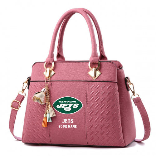 LIMITED EDITION - NEW CUSTOMIZED NFL25 NYJ NEW YORK JETS HANDBAG IN MULTIPLE COLORS