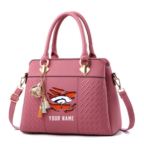 LIMITED EDITION - NEW CUSTOMIZED NFL13 DVB DENVER BRONCOS HANDBAG IN MULTIPLE COLORS