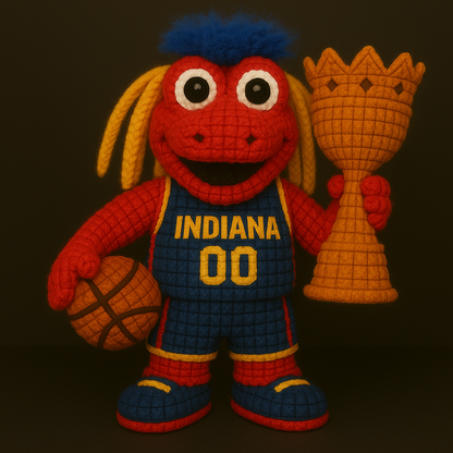 LIMITED EDITION - WNBA 06 IDF INDIANA FEVER HANDMADE CROCHET