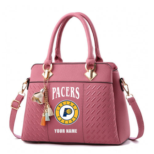 LIMITED EDITION - NEW CUSTOMIZED NBA06 IP INDIANA PACERS WOMEN'S HANDBAGS MULTICOLOR