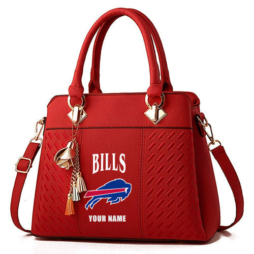 LIMITED EDITION - NEW CUSTOMIZED NFL03 BFB BUFFALO BILLS HANDBAG IN MULTIPLE COLORS