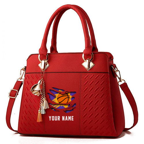 LIMITED EDITION - NEW CUSTOMIZED NBA21 PS PHOENIX SUNS WOMEN'S HANDBAGS MULTICOLOR