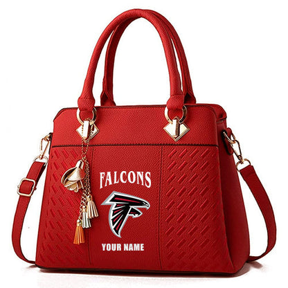 LIMITED EDITION - NEW CUSTOMIZED NFL18 ATF ATLANTA FALCONS HANDBAG IN MULTIPLE COLORS