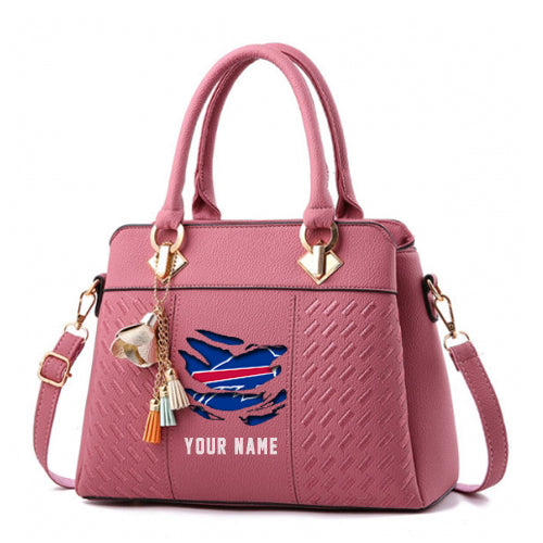 LIMITED EDITION - NEW CUSTOMIZED NFL03 BFB BUFFALO BILLS HANDBAG IN MULTIPLE COLORS