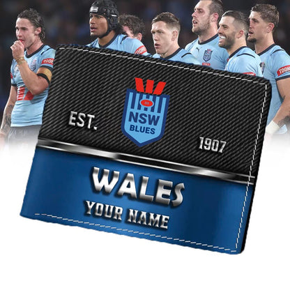 LIMITED EDITION - NEW 19 NSW CUSTOMIZED MEN'S 3D PRINTED WALLET