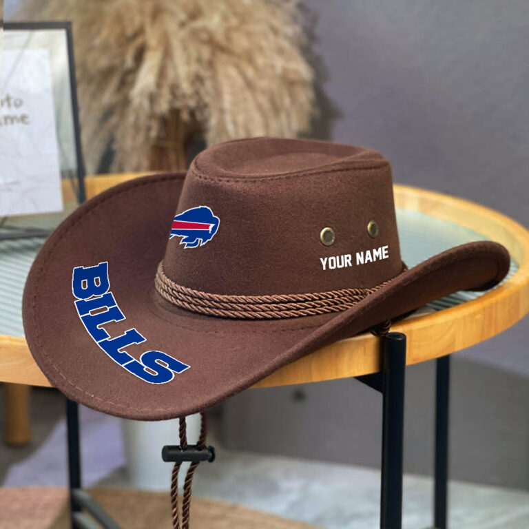 LIMITED EDITION - NEW CUSTOMIZED NFL03 BFB BUFFALO BILLS COWBOY HAT