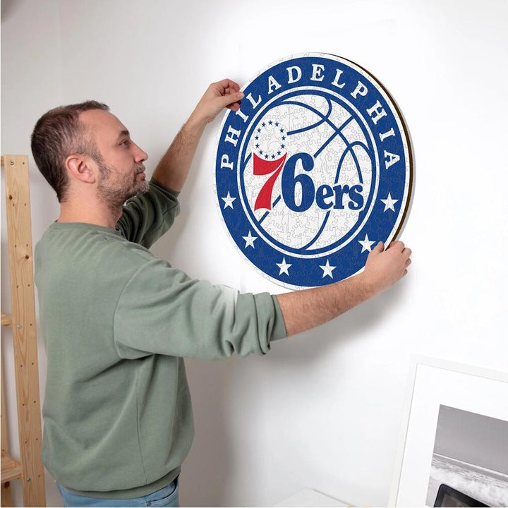 LIMITED EDITION - NEW CUSTOMIZED NBA26 P76 PHILADELPHIA 76ERS WOODEN PUZZLE