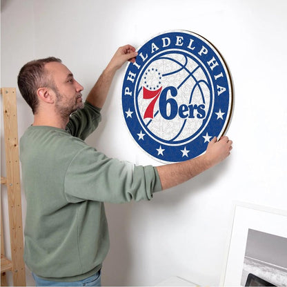 LIMITED EDITION - NEW CUSTOMIZED NBA26 P76 PHILADELPHIA 76ERS WOODEN PUZZLE