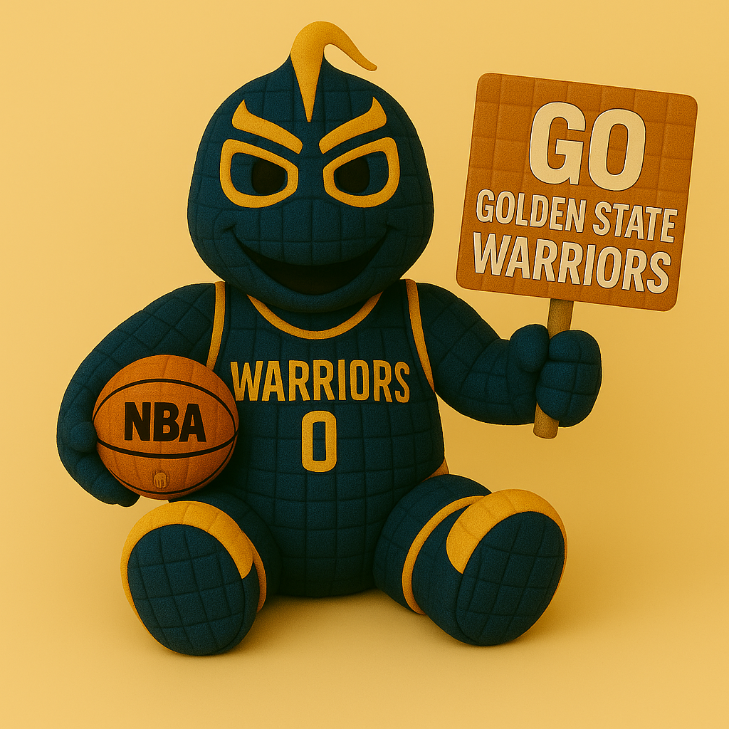 Limited Edition - NBA 12 GSW Golden State Warriors Handmade Crochet