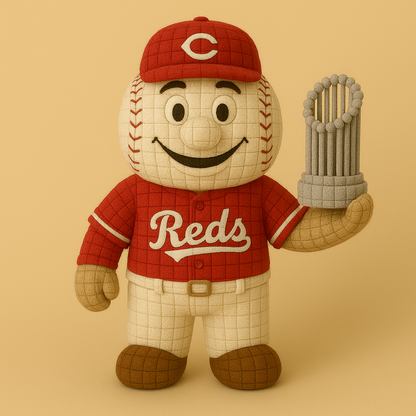 LIMITED EDITION - MLB 15 CCR CINCINNATI REDS HANDMADE CROCHET