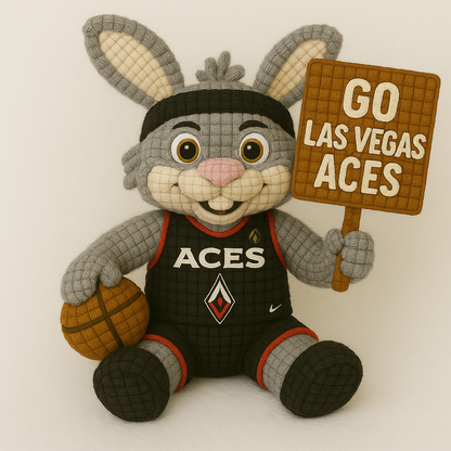 LIMITED EDITION - WNBA 04 LVA LAS VEGAS ACES HANDMADE CROCHET
