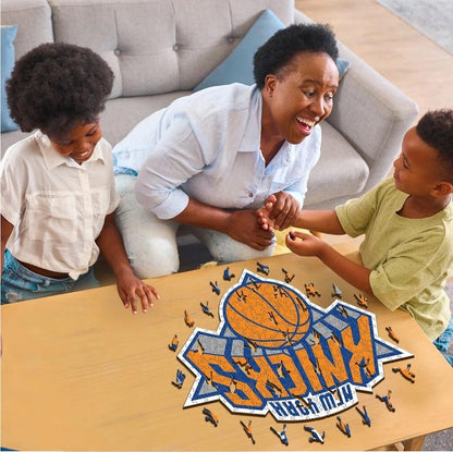 LIMITED EDITION - NEW CUSTOMIZED NBA04 NY NEW YORK KNICKS WOODEN PUZZLE