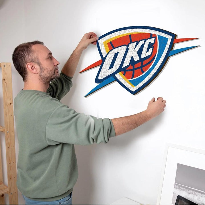 LIMITED EDITION - NEW CUSTOMIZED NBA01 OC OKLAHOMA CITY THUNDER WOODEN PUZZLE